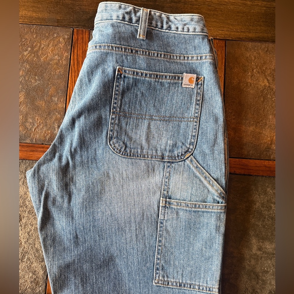 Carhartt Women's Boot Cut Jeans - Blue - Picture 3 of 8